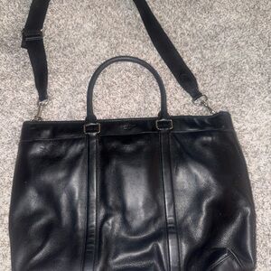 Black Leather Men's Bag